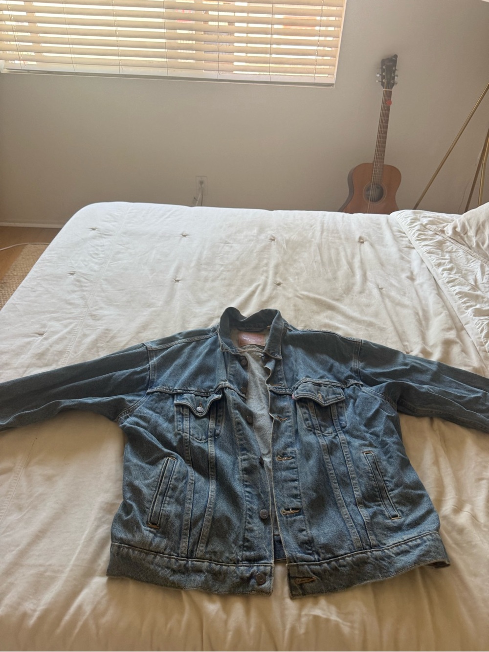 Levi's Blue Denim Bomber-Style Jacket
